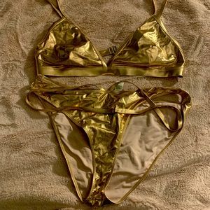 Never worn gold bikini